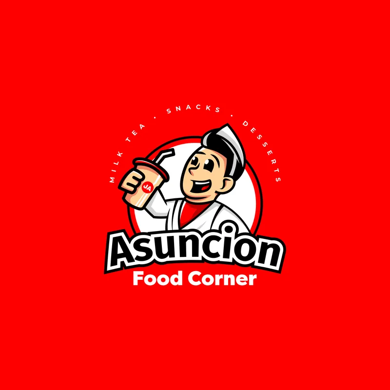 Asuncion Food Corner, eatery branding by Purple Logo