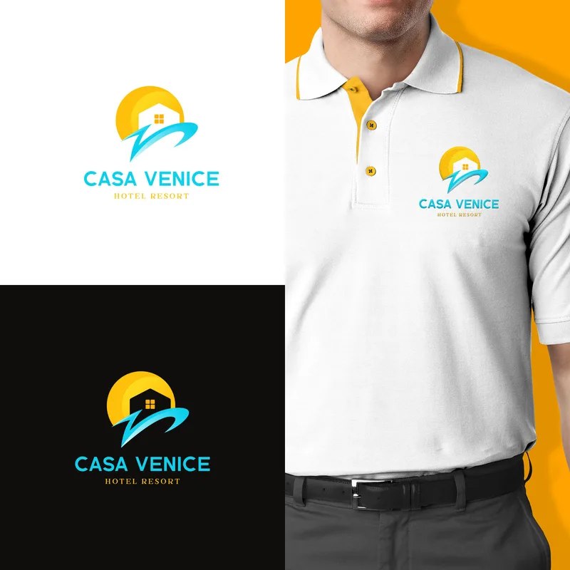 Casa Venice, hotel resort branding by Purple Logo