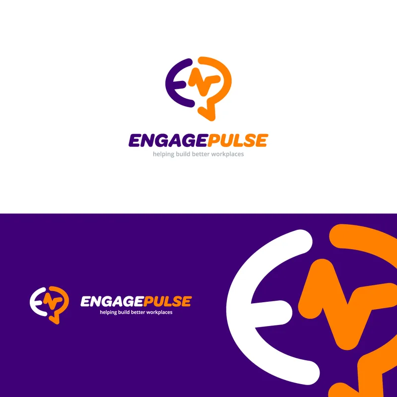 EngagePulse, workplace platform branding by Purple Logo