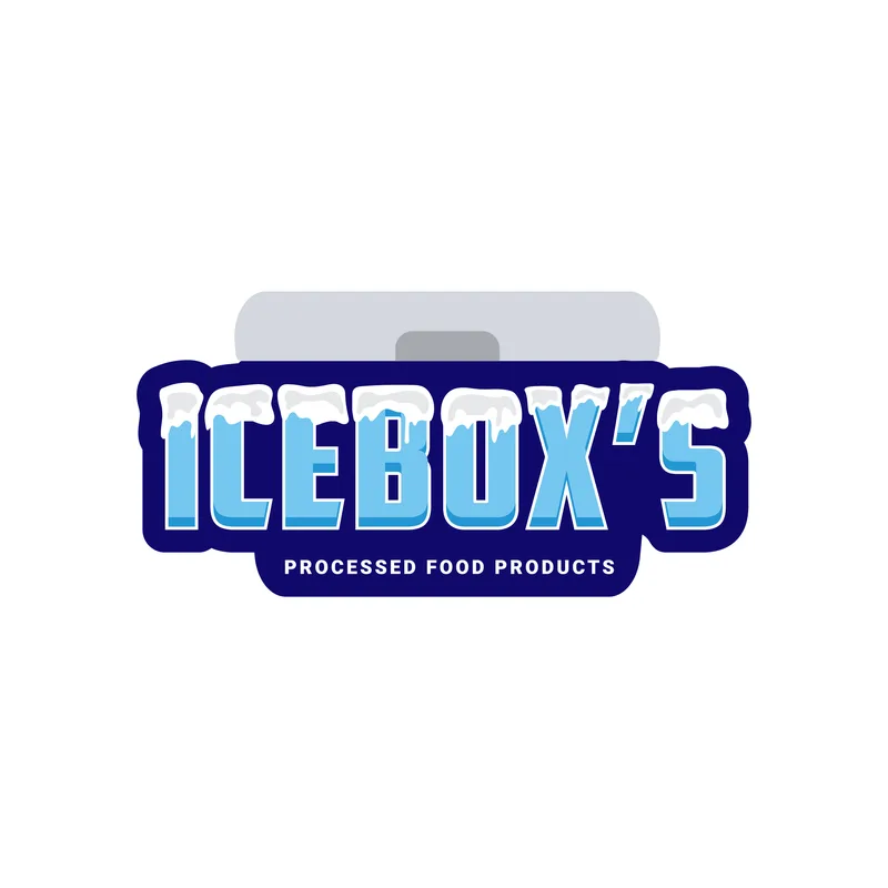 Icebox, frozen treats branding by Purple Logo
