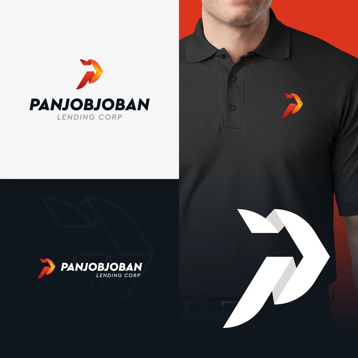 Panjobjoban, lending corp branding by Purple Logo