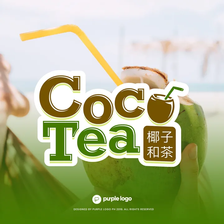 Coco Tea, beverages branding by Purple Logo