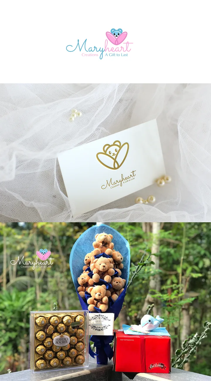 Maryheart, gift creations branding by Purple Logo